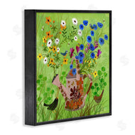 Kay Widdowson | Bright Gardening Can & Birds