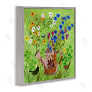 Kay Widdowson | Bright Gardening Can & Birds
