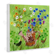 Kay Widdowson | Bright Gardening Can & Birds