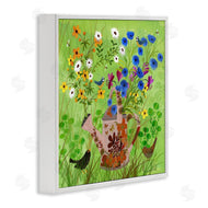Kay Widdowson | Bright Gardening Can & Birds