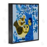 Kay Widdowson | Playful Owls in Tree