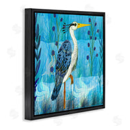 Kay Widdowson | Standing Crane with Blue Tones