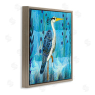 Kay Widdowson | Standing Crane with Blue Tones
