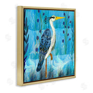 Kay Widdowson | Standing Crane with Blue Tones