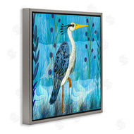 Kay Widdowson | Standing Crane with Blue Tones