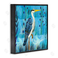 Kay Widdowson | Standing Crane with Blue Tones