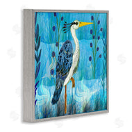 Kay Widdowson | Standing Crane with Blue Tones