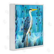 Kay Widdowson | Standing Crane with Blue Tones