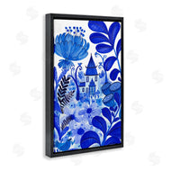 Kay Widdowson | Whimsical Blue Folk Garden