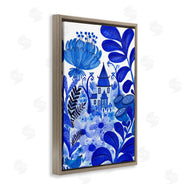 Kay Widdowson | Whimsical Blue Folk Garden