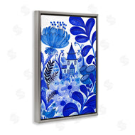 Kay Widdowson | Whimsical Blue Folk Garden