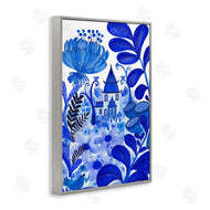 Kay Widdowson | Whimsical Blue Folk Garden