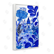 Kay Widdowson | Whimsical Blue Folk Garden