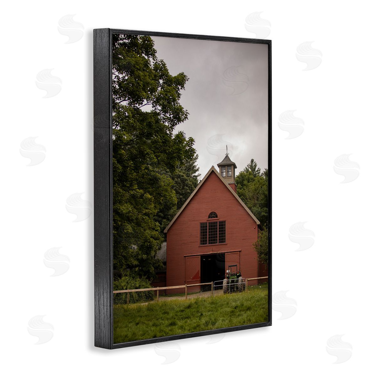 Traditional Tractor & Farmhouse Black Frame Print Wall Art, Home Decor by Aaron Matheson