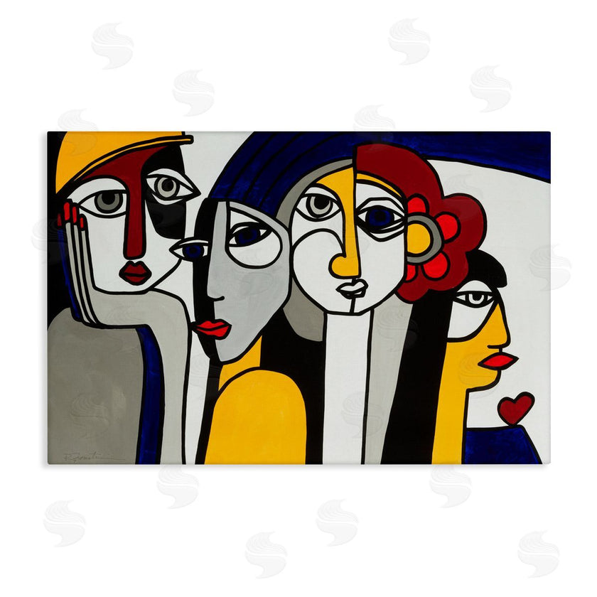 Ruth Fromstein | Primary Hues Faces Portrait