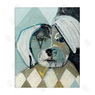 Stacy Milrany | Abstract Dog Face Portrait