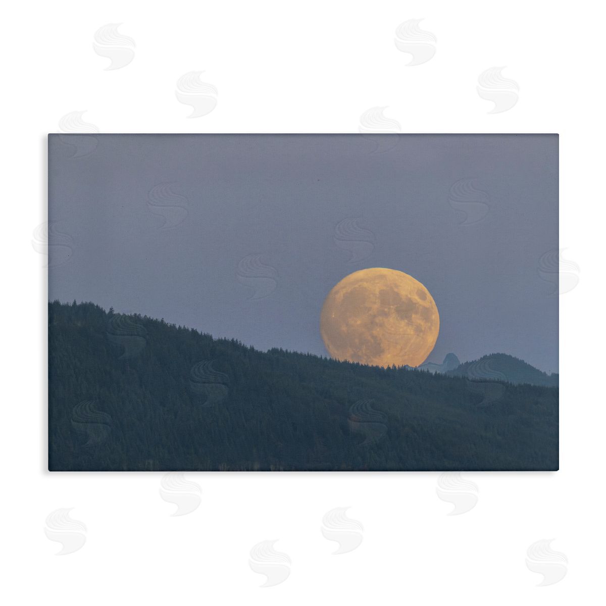 Majestic Moonrise Landscape Canvas Wall Art, Home Decor by Nancy Crowell