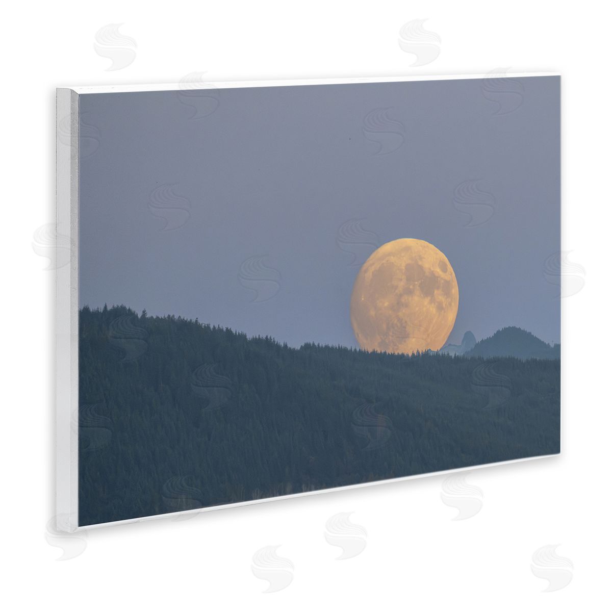 Majestic Moonrise Landscape Wood Plaque Wall Art, Home Decor by Nancy Crowell