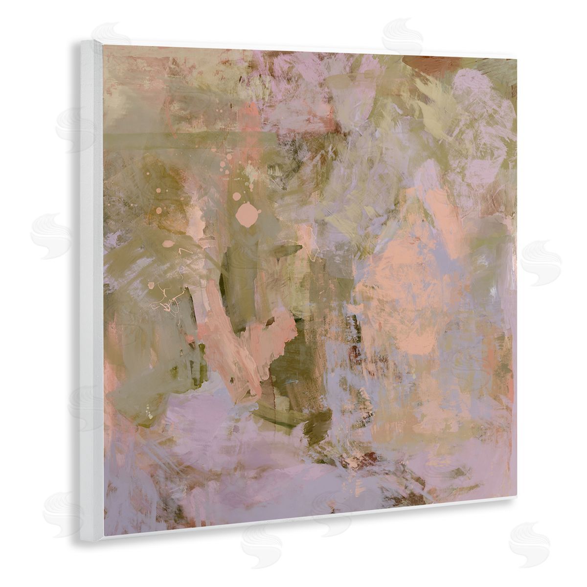 Earth Tones with Pink Wood Plaque Wall Art, Home Decor by Hayley Michelle