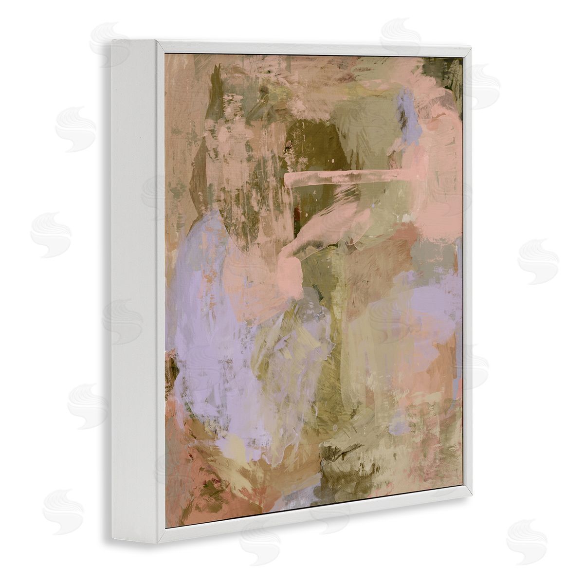 Earth Tones with Pastel Accents White Frame Print Wall Art, Home Decor by Hayley Michelle