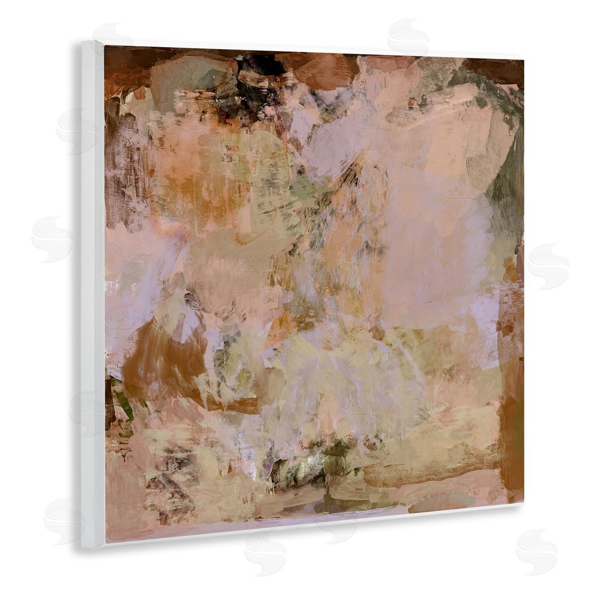 Earth Tones Abstraction Wood Plaque Wall Art, Home Decor by Hayley Michelle