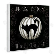 Elizabeth Tyndall | Happy Halloween Cat & Pumpkin
