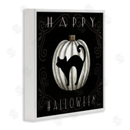 Elizabeth Tyndall | Happy Halloween Cat & Pumpkin