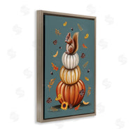 Elizabeth Tyndall | Squirrel Atop Pumpkin Stack