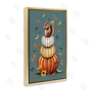Elizabeth Tyndall | Squirrel Atop Pumpkin Stack