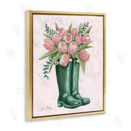 Sara Baker | Pink Tulips in Boots