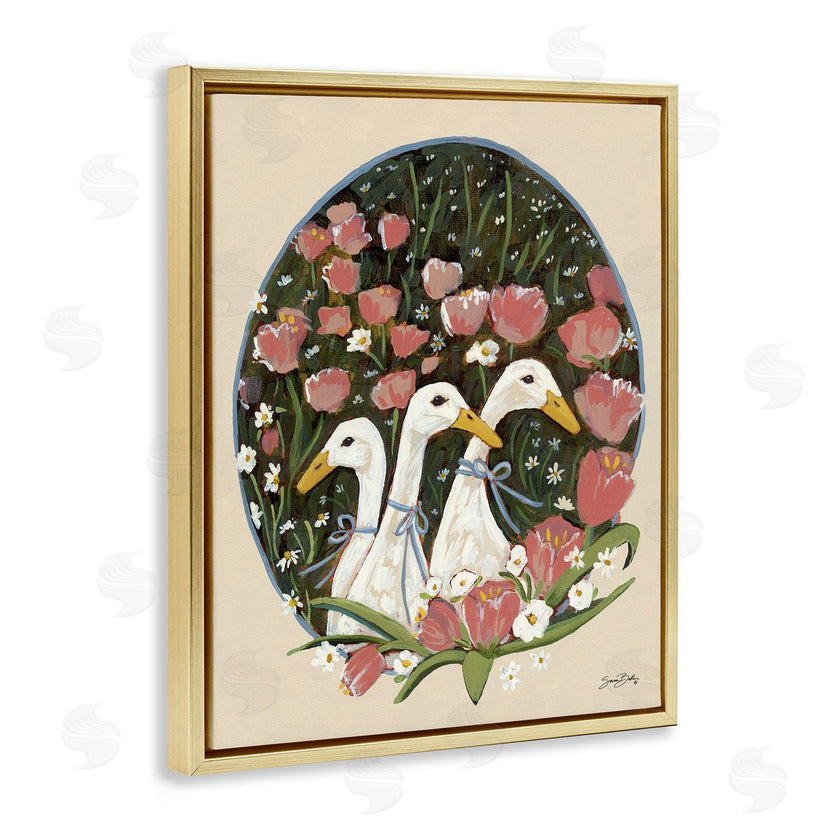 Sara Baker | Ducks with Cottage Blooms