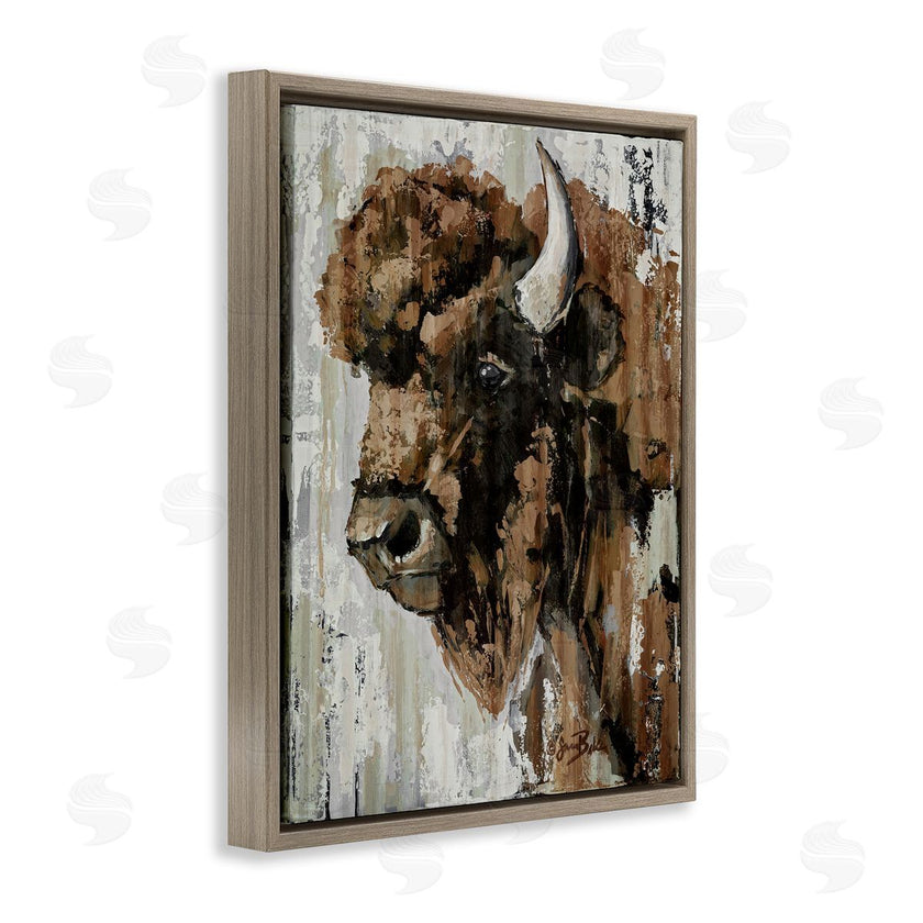 Sara Baker | Abstract Bison Visage