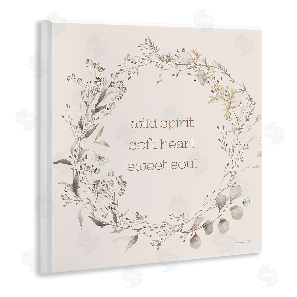 Wild Spirit Soft Heart Sweet Soul Wood Plaque Wall Art, Home Decor by Susan Ball