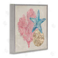 Amber Sterling | Sea Life Trio on Beige