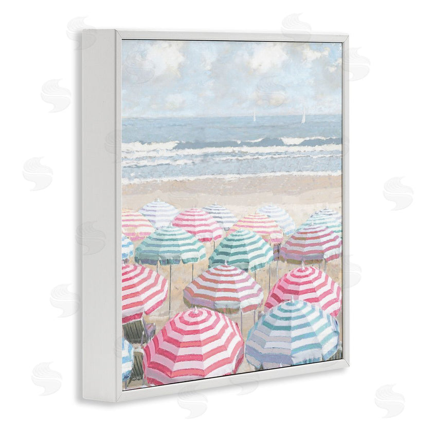 Amber Sterling | Bright Beach Umbrellas Scene