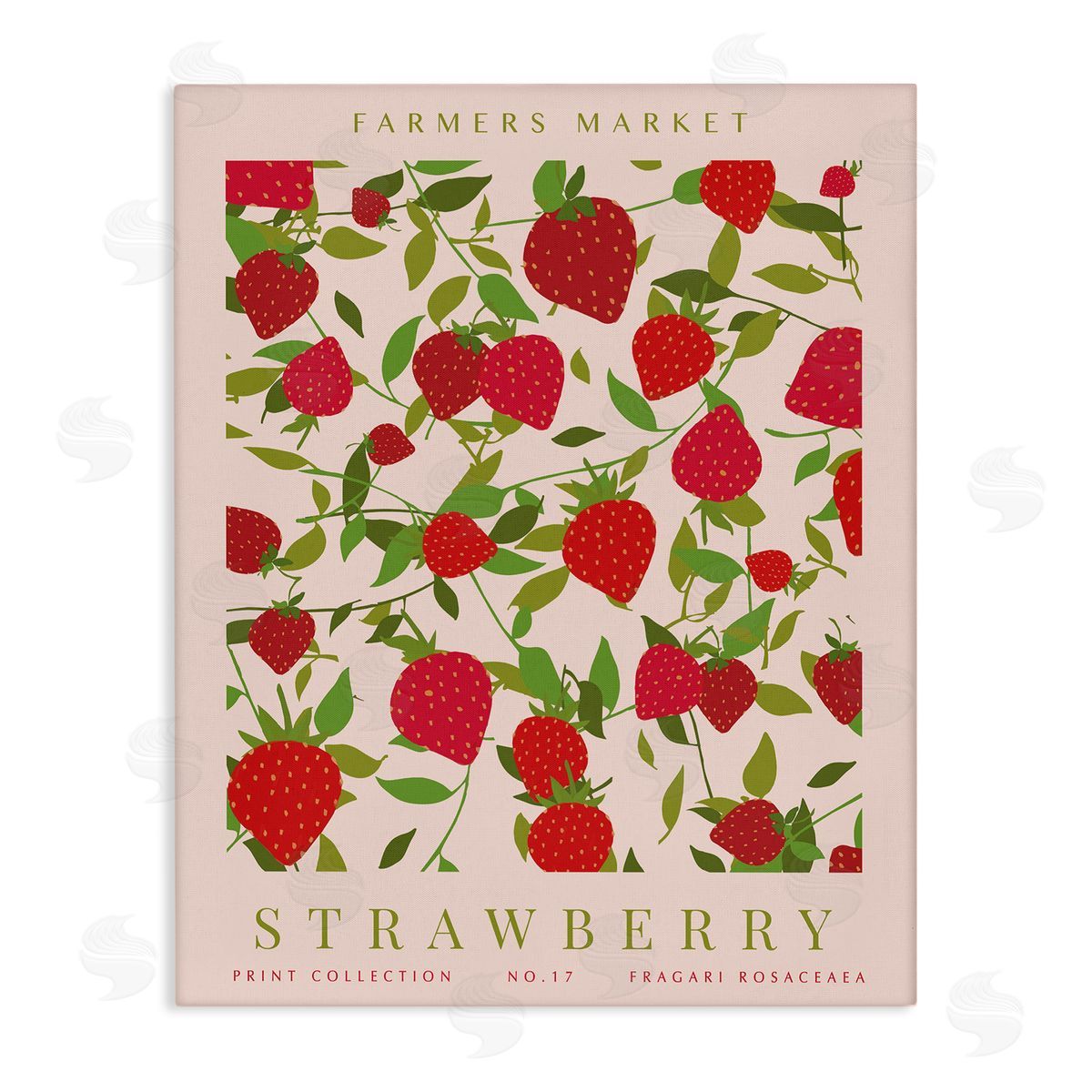 Strawberry Gallery Print Canvas Wall Art, Home Decor by Kamdon Kreations