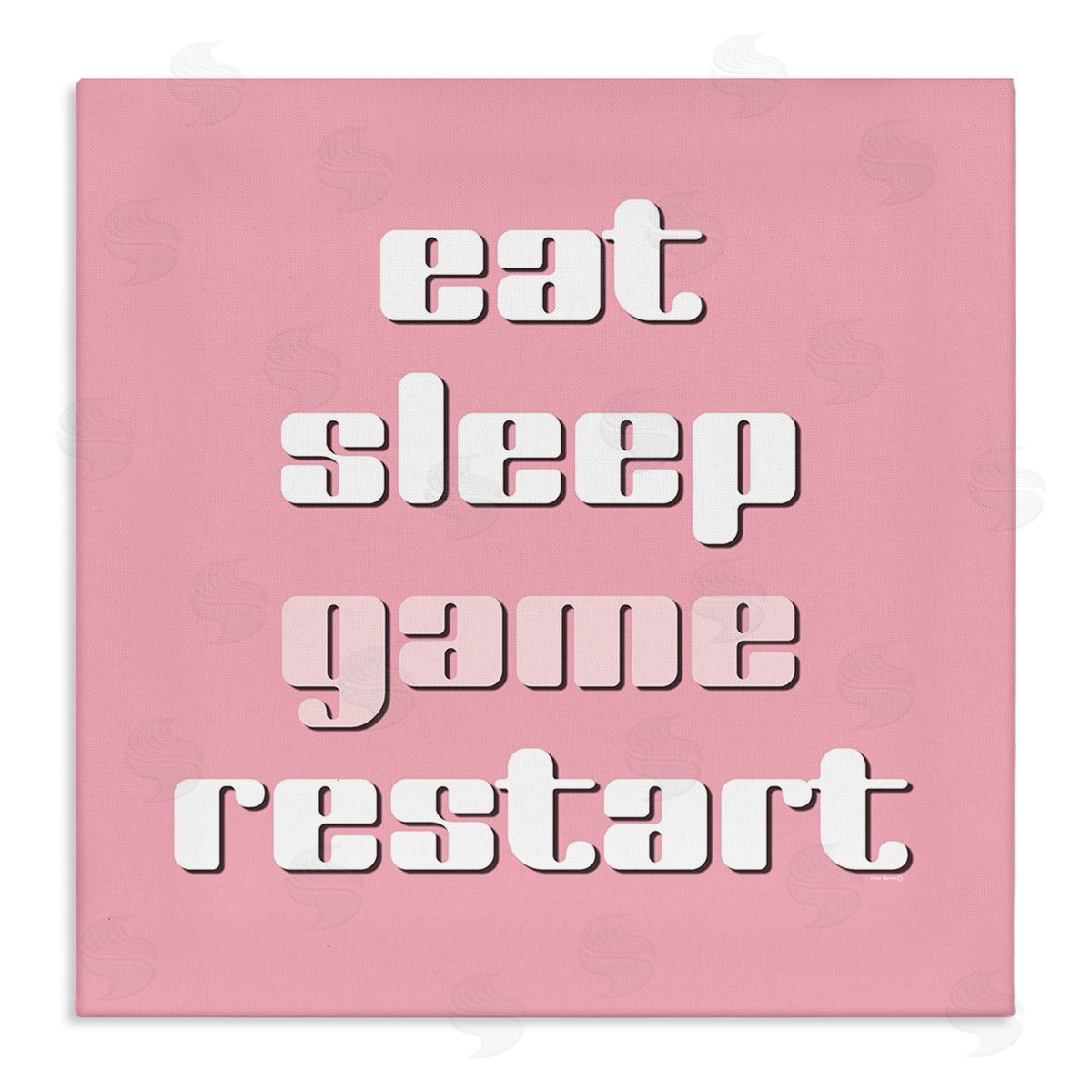 Gamer Phrases on Pink Canvas Wall Art, Home Decor by Yass Naffas Designs