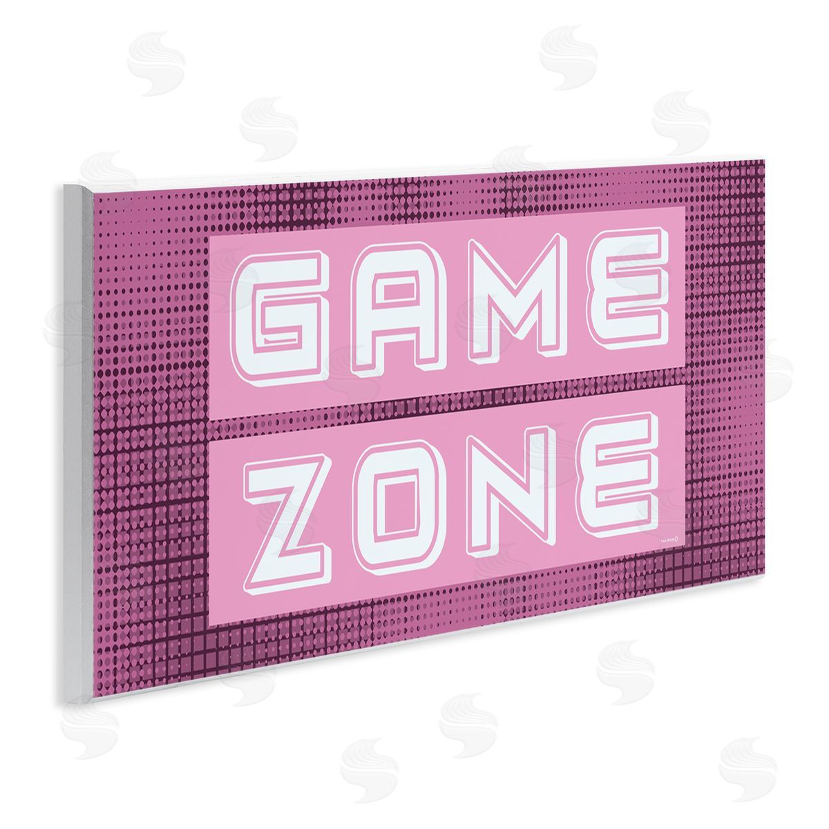 Retro Purple Game Zone Wood Plaque Wall Art, Home Decor by Yass Naffas Designs