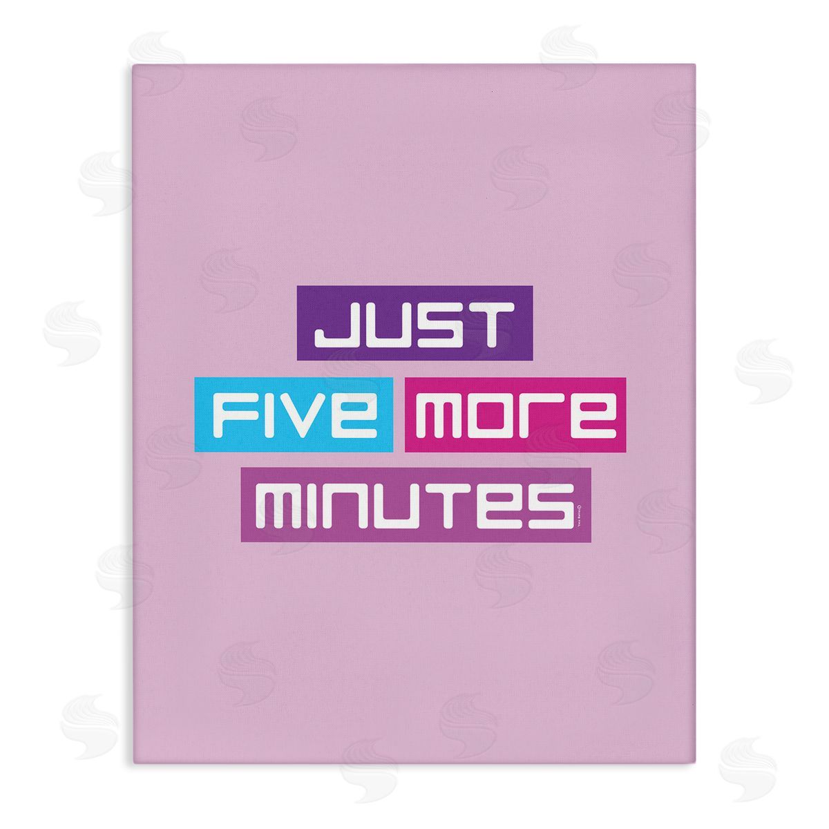 Just Five Minutes Gamer Canvas Wall Art, Home Decor by Yass Naffas Designs
