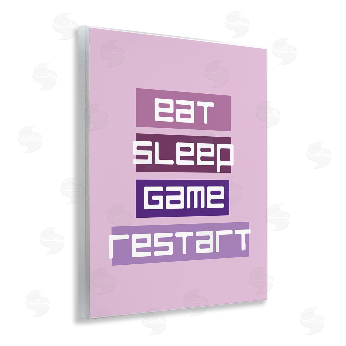 Eat Sleep Game Restart Wood Plaque Wall Art, Home Decor by Yass Naffas Designs