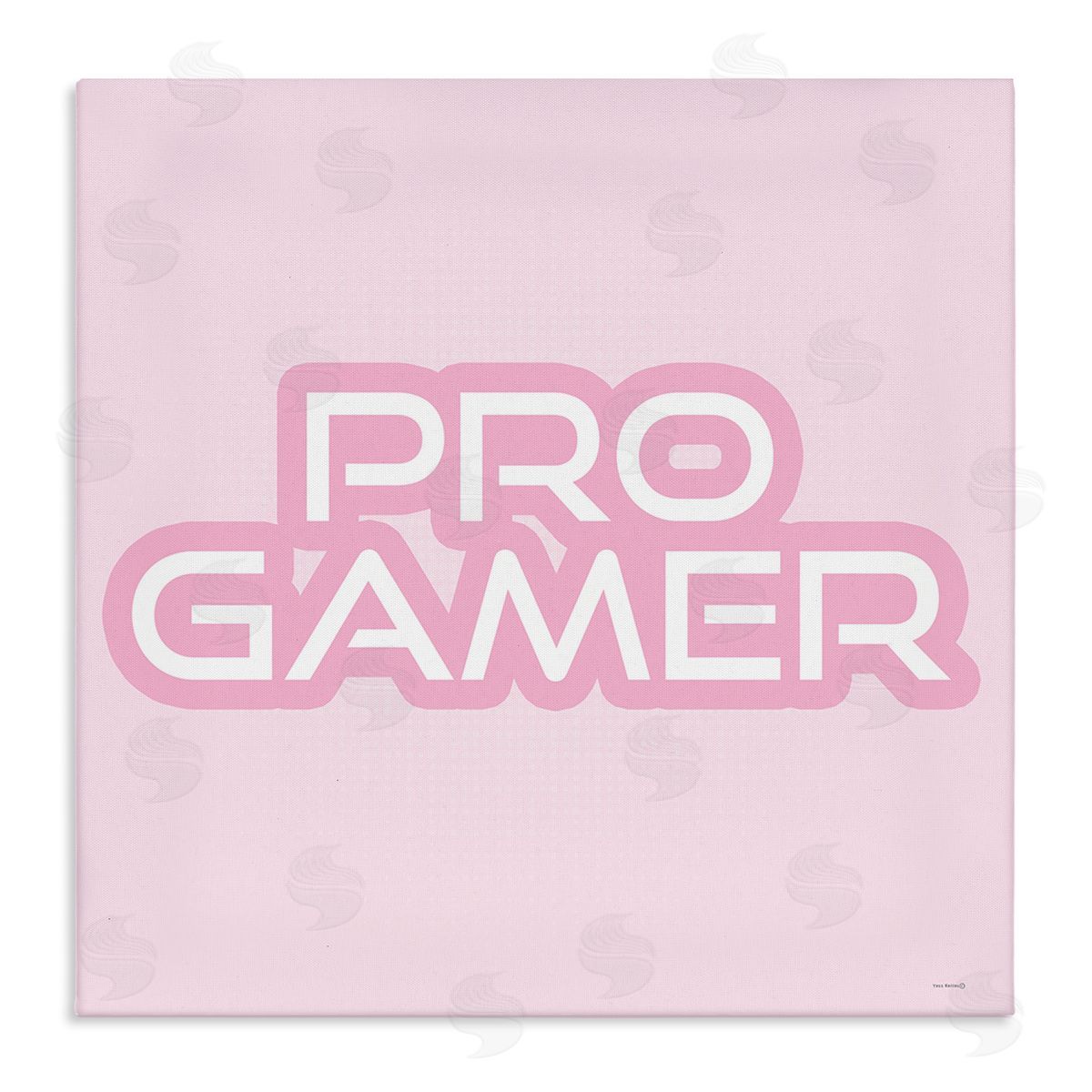 Pastel Pink Pro Gamer Canvas Wall Art, Home Decor by Yass Naffas Designs