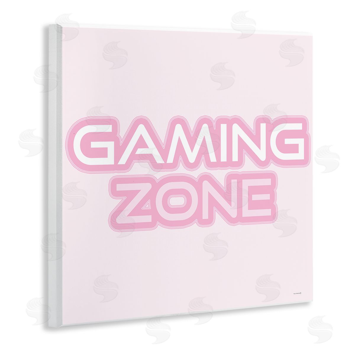 Pastel Pink Gaming Zone Wood Plaque Wall Art, Home Decor by Yass Naffas Designs