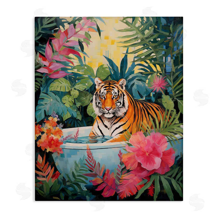 Heidi Kuntz | Tiger in Luxurious Bath