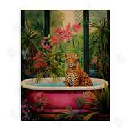 Heidi Kuntz | Leopard in Lush Tropical Bath