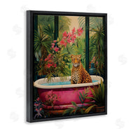 Heidi Kuntz | Leopard in Lush Tropical Bath