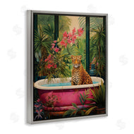 Heidi Kuntz | Leopard in Lush Tropical Bath
