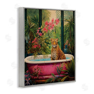 Heidi Kuntz | Leopard in Lush Tropical Bath