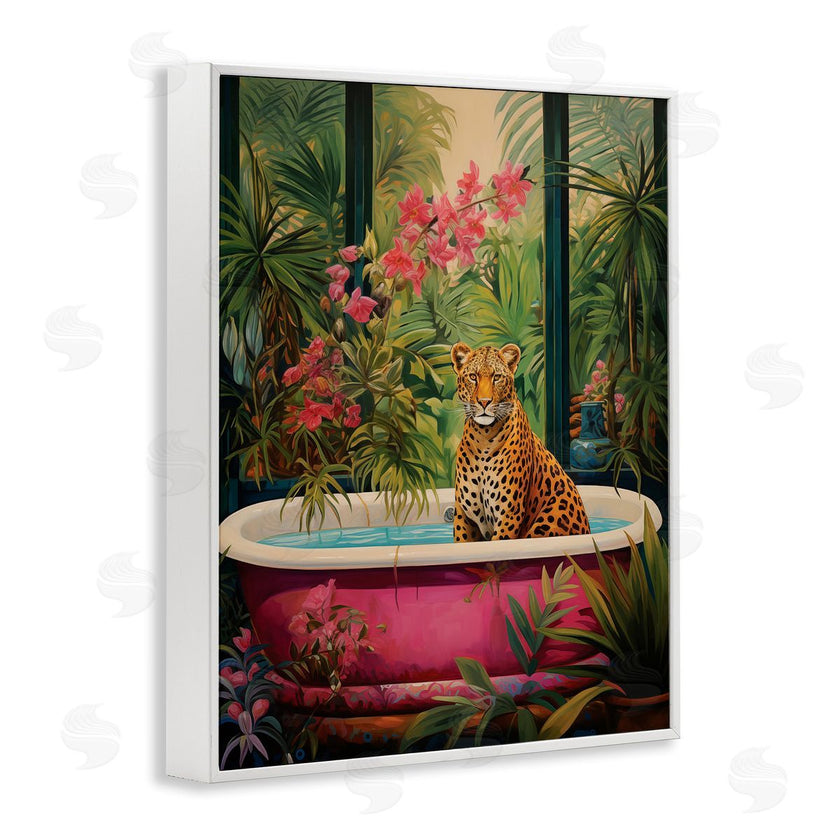 Heidi Kuntz | Leopard in Lush Tropical Bath