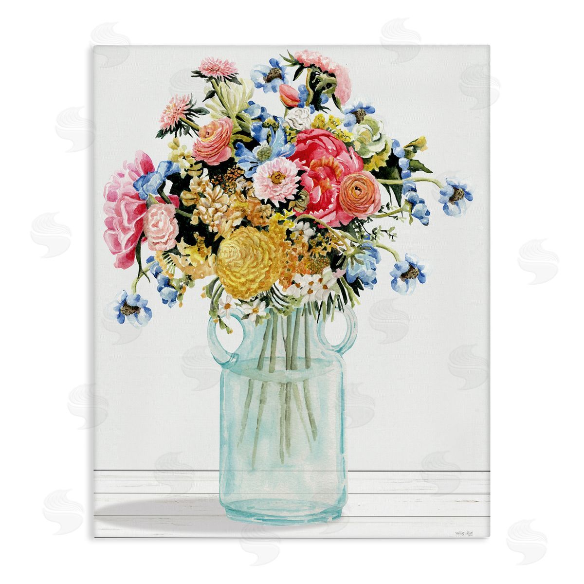 Country Classic Bouquet Canvas Wall Art, Home Decor by Cindy Jacobs