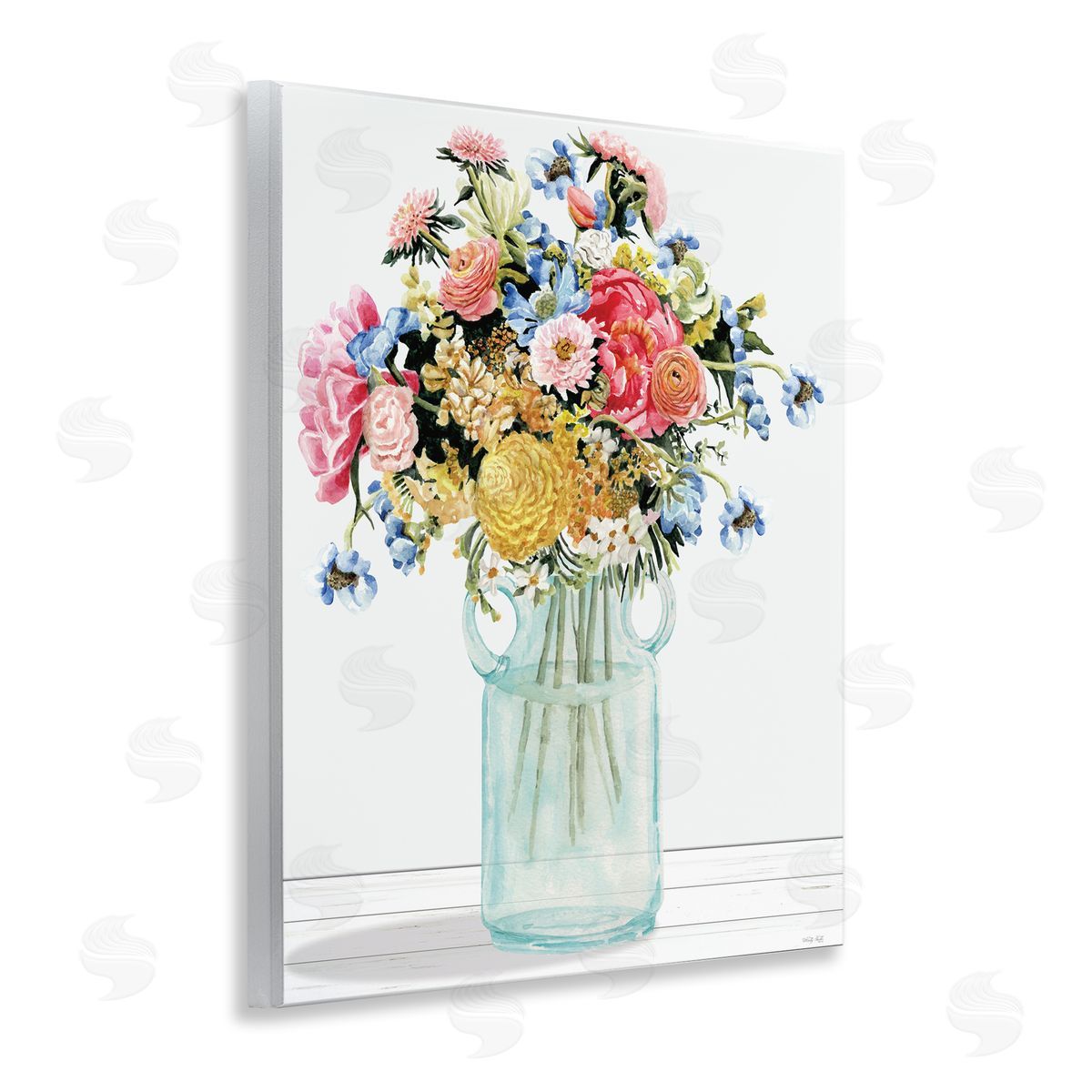 Country Classic Bouquet Wood Plaque Wall Art, Home Decor by Cindy Jacobs